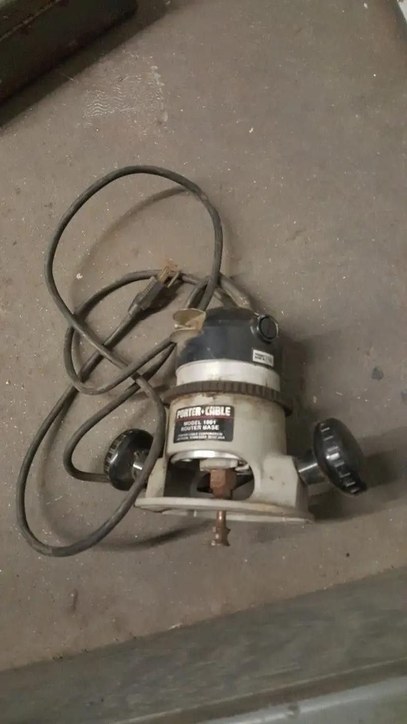 Porter-Cable Router Heavy Duty 1002 Motor 1001 Base Type 3 120V Made In USA