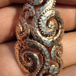 925.Silver Designer Engraved Ring 