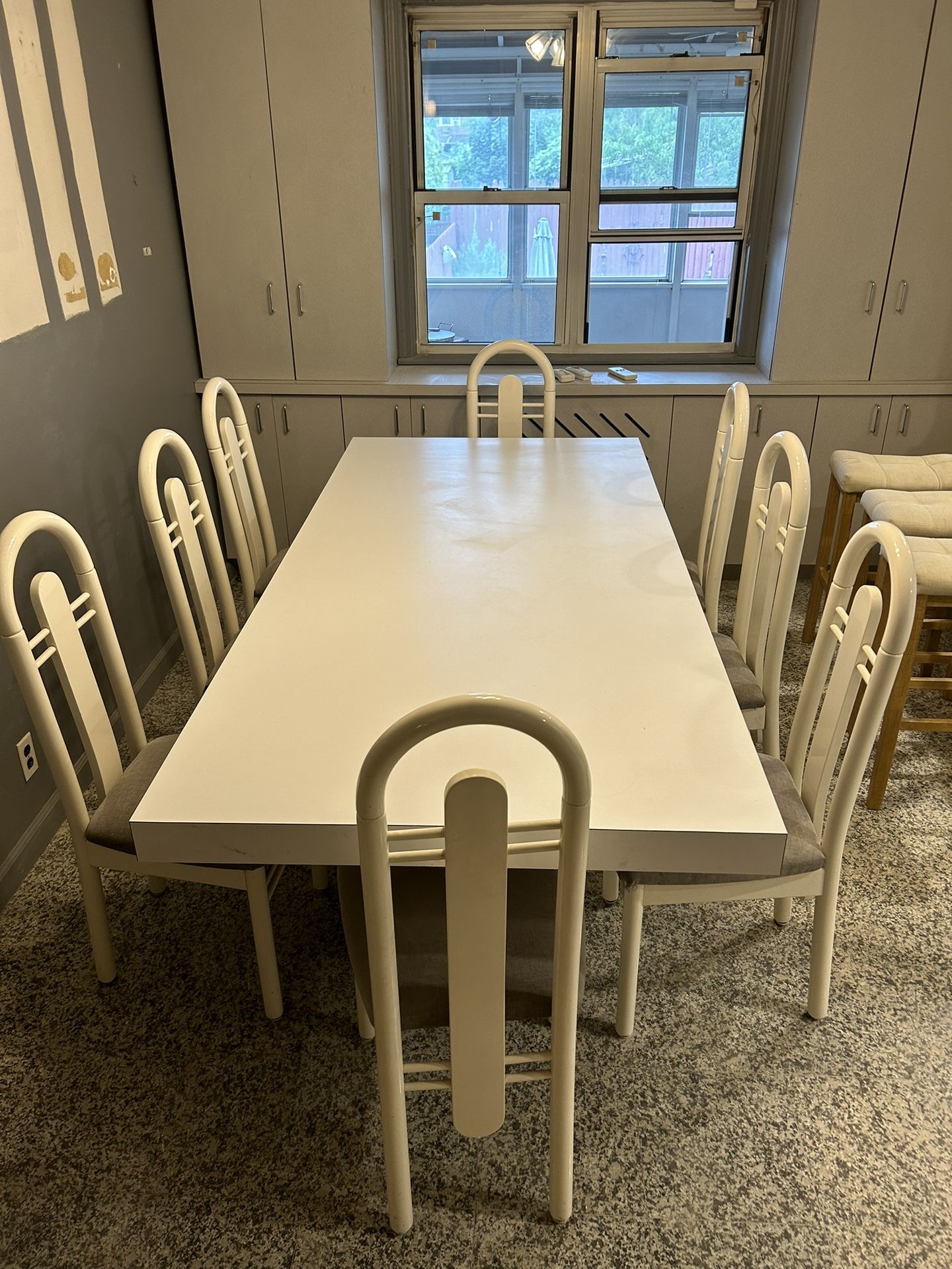 - Dinning Set 8 Postmodern Chairs and Large Table