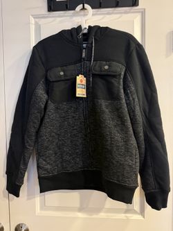 Urban Pipeline Bonded Mix Media Jacket - Size S - Black/Gray - New With Tags