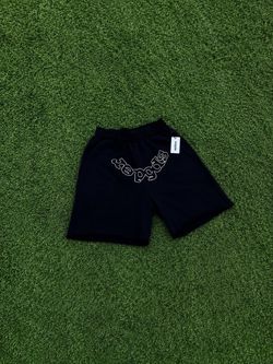 Sp5der Black Sweat Shorts