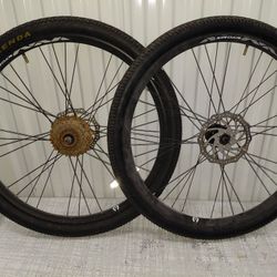 26" ALUMINUM MTN BIKE RIMSET FOR SALE 