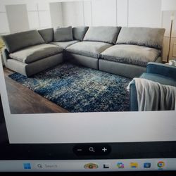 Gray Modular Cloud Couch From Bob's