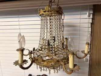 Vintage Chandelier Prisms Frame Project