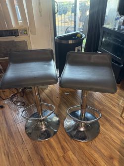 Set of 2 Adjustable Bar Stools