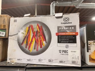 Calphalon Stainless Steel 12-Piece Cookware Combo