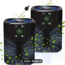 NEW IN BOX  2 Black 1 White Air Purifiers-Essential Oils Not Included