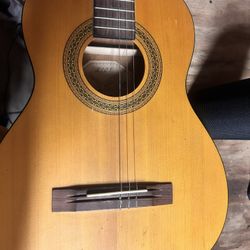 Small Acoustic Guitar (missing Strings) 