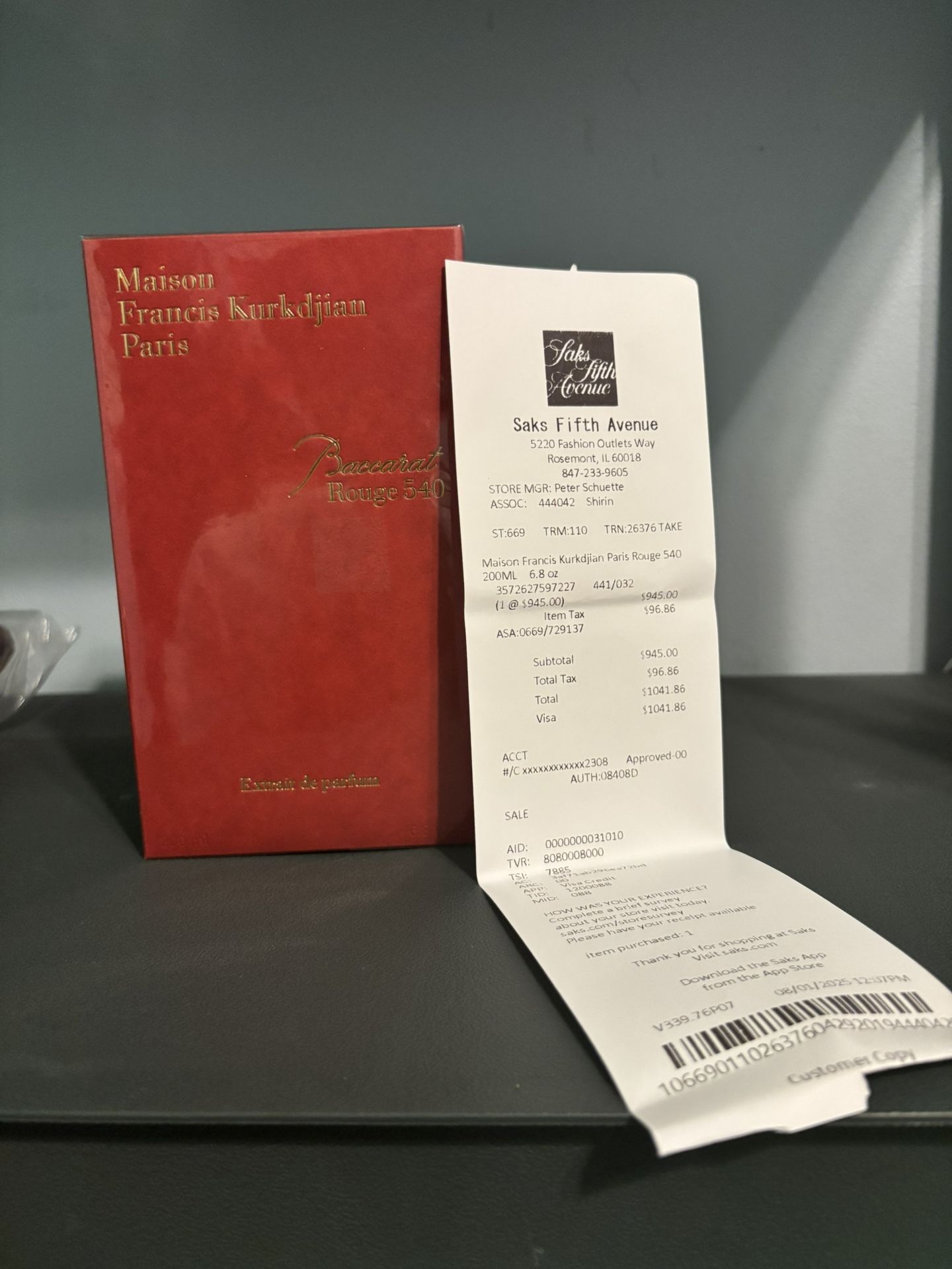 Baccarat Rogue 540 Extract de Parfum 6.8 oz (200 ml)