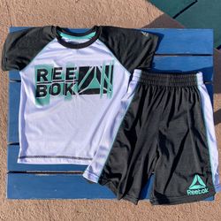 EUC boys Reebok active shirt & shorts set, size 4