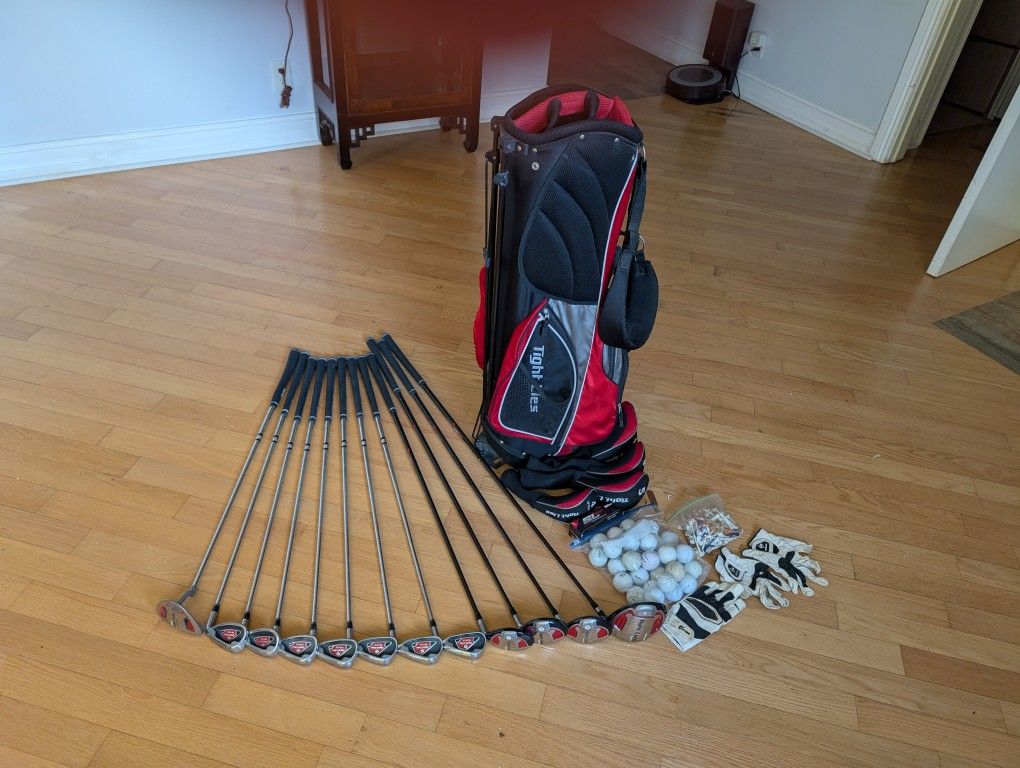 Golf Clubs Full Set Of 12 Clubs With Bag, Balls And Accessories