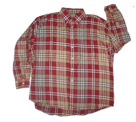 Burberry of London xxl men’s plaid button up shirt