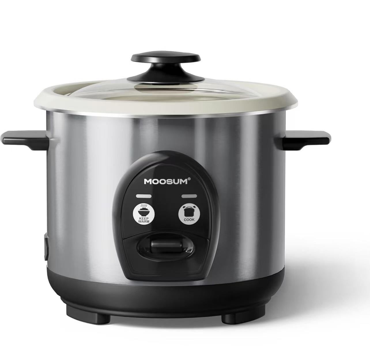 🥨Electric Rice Cooker with One Touch for Asian Japanese Sushi Rice, 3-cup Uncooked/6-cup Cooked, Fast&Convenient Cooker with Ceramic Nonstick inner