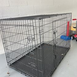Top Paw® Double Door Folding Wire Dog Crate