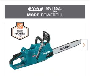 Makita new chain saw 40V XGT no battery