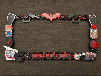 Chucky Horror Bling License Plate Frame