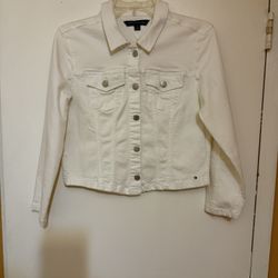 Women’s Jean Jacket - Tommy Hilfiger (White, Small)