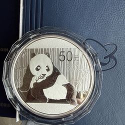 2015 5oz PANDA PROOF SILVER COIN 