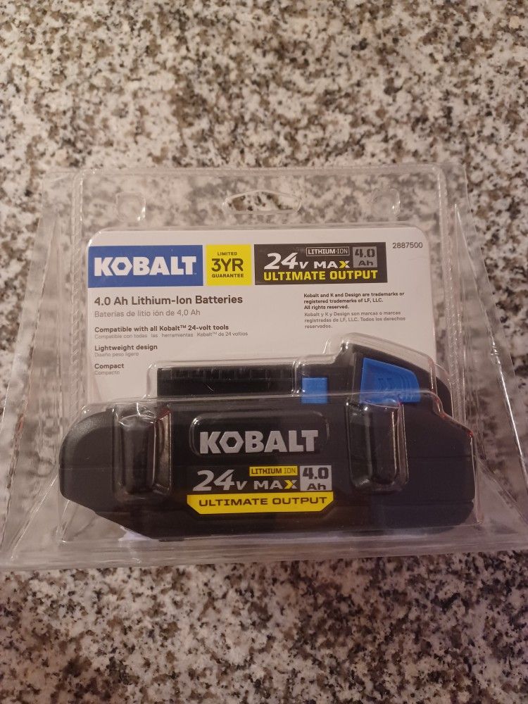 Kobalt 24v Max 4.0 Ah Battery. Brand New!