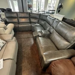 Authentic leather Big boy discounted sectional Only 3899!!