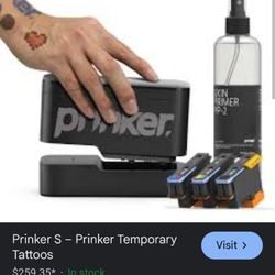 Printer SA temporary Tattoo $95 OBO