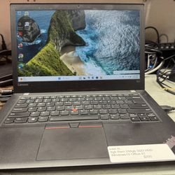 Lenovo T470 Intel I5 Laptop 8gb Ram 256gb Hard Drive 2 Batteries 