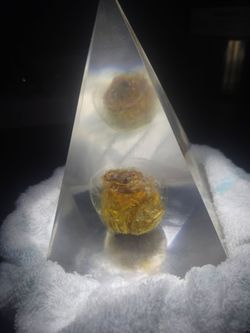 Clear Resin rose sculpture