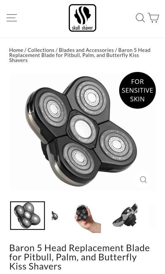 Skull Shaver Baron 5 Head Blade