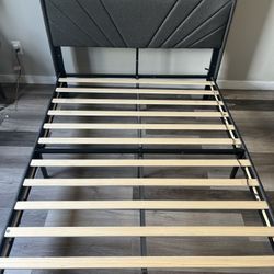 Full Bed Frame With LED Lighting 