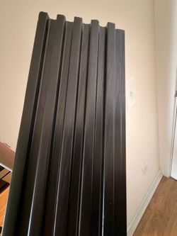 Black 16 Pack fluted wall panels