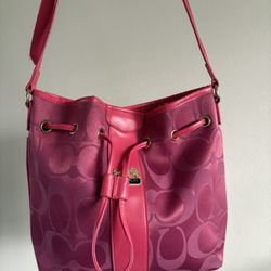 hot pink coach bag