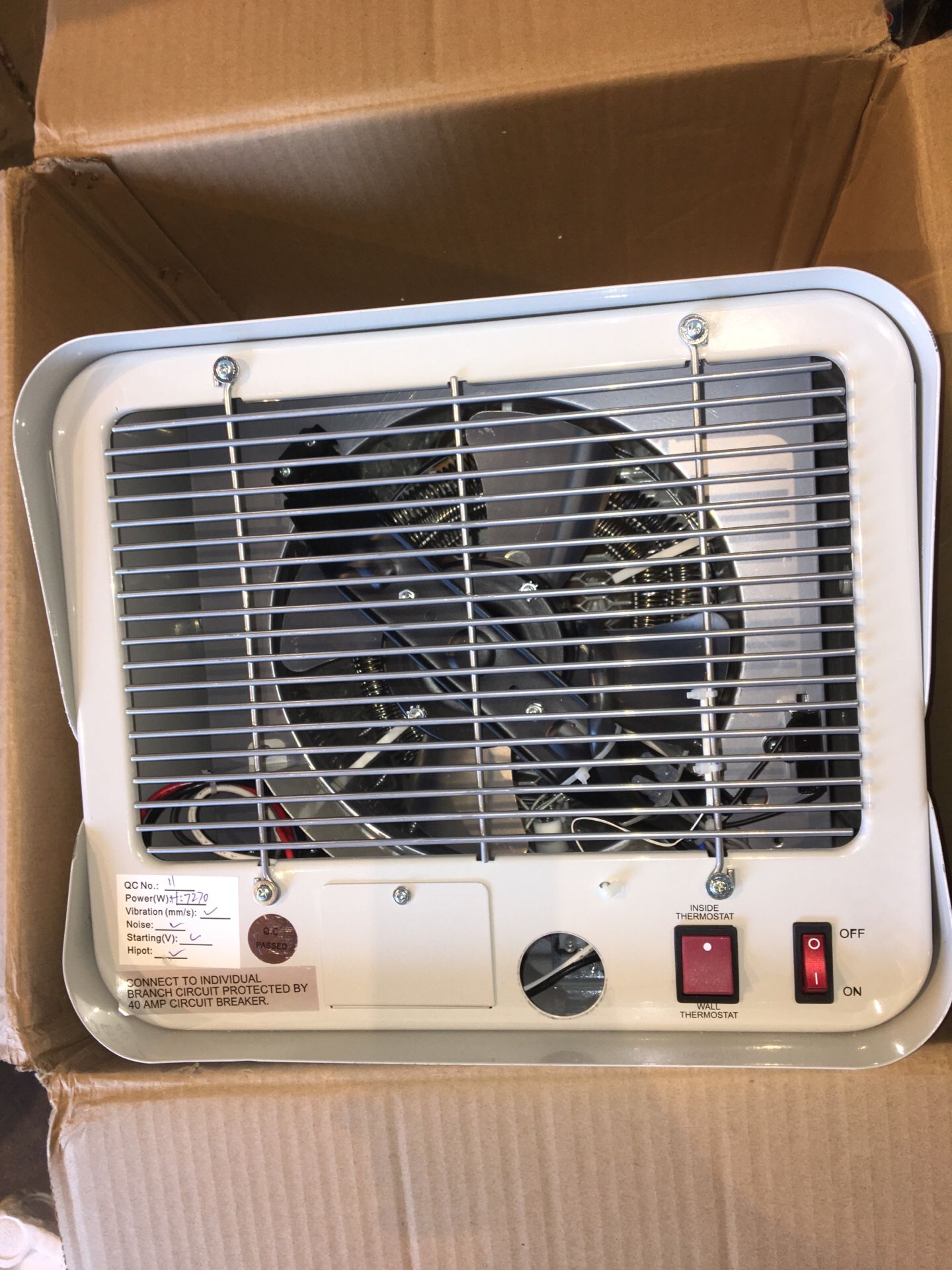 Dr Infrared Heater 7500-Watt 240-Volt Hardwired Shop Garage Electric Heater Wall/Ceiling Mounted with Remote Controlled Thermostat