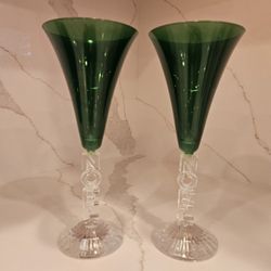 Christmas "Noel" Crystal Glasses