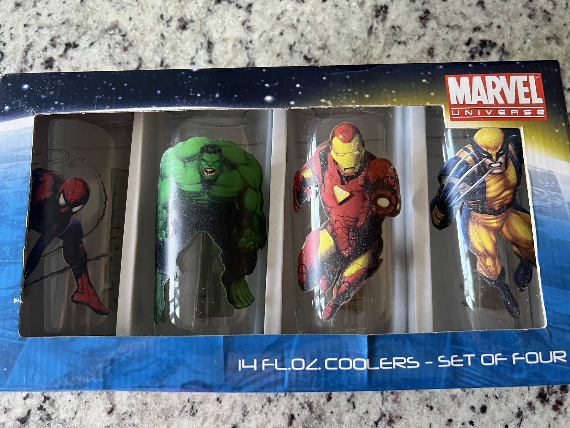 Collectible Glasses Marvel And Marilyn Monroe