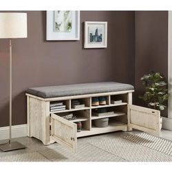 Shoe Bench Under-seat Cabinets-available in 2 colors  $449.00 Hotbuy! Free Delivery 🚚 