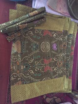 Chinese placemats and chopstick covers