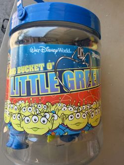 DISNEY PARKS Authentic Big Bucket O' Little Green Men Pixar Toy Story Aliens 47 Pcs