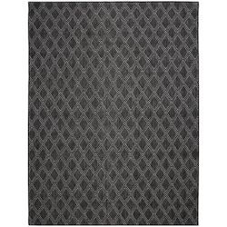 * Diamond Gray/Black 8 ft. x 10 ft. Indoor/Outdoor Area Rug