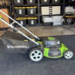 Green Works Corded Lawn Mower 