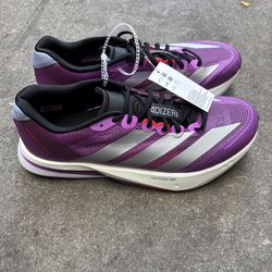 NEW Adidas Adizero Boston 13 Running Shoes purple and red JS4943 Men’s Size 11