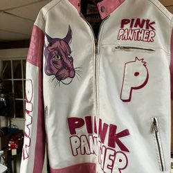 Pink Panther Leather Coat