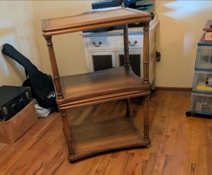 Awesome Stackable Hardwood End Tables