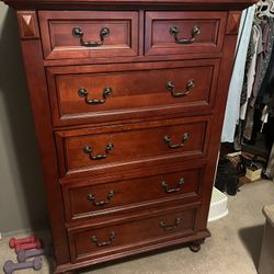 Tall  Wood Dresser