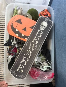 Halloween decor and costumes