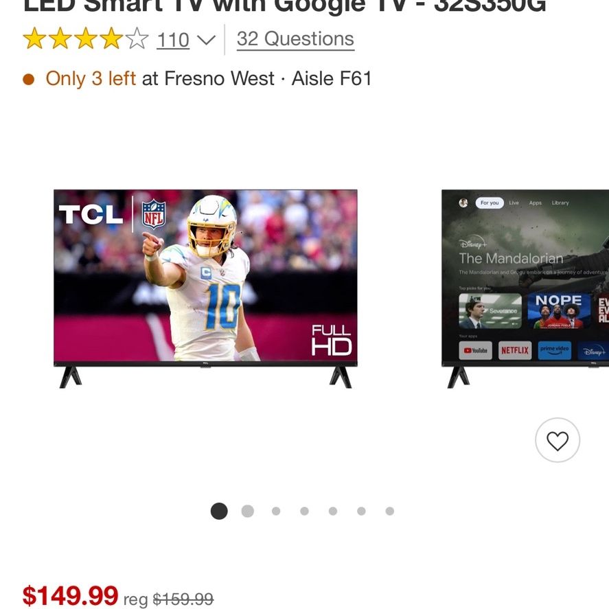 TCL 32 Inch Smart tv