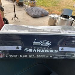 4x Seattle Seahawks Under Bed Storage Bins