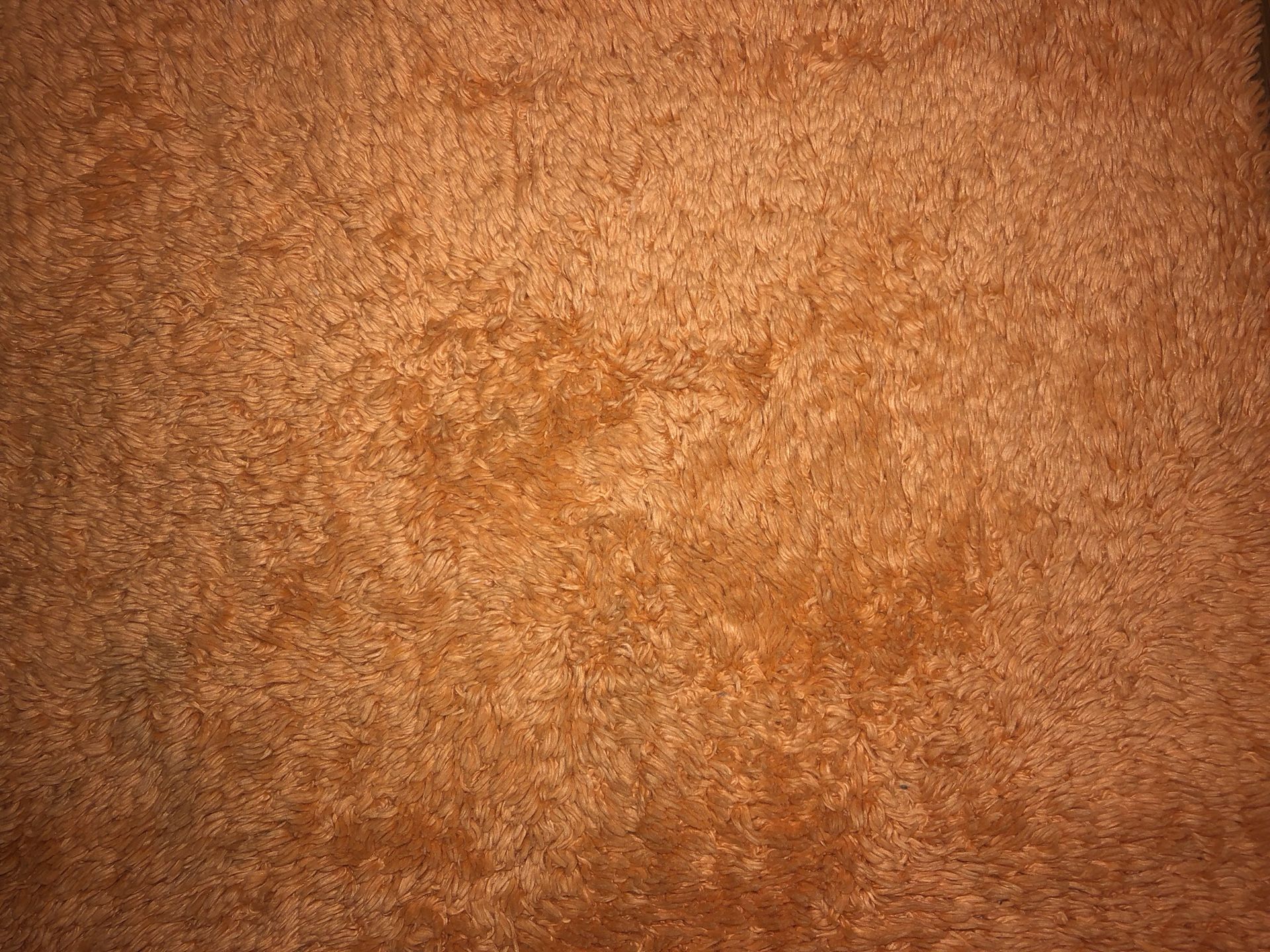 Orange bath mat