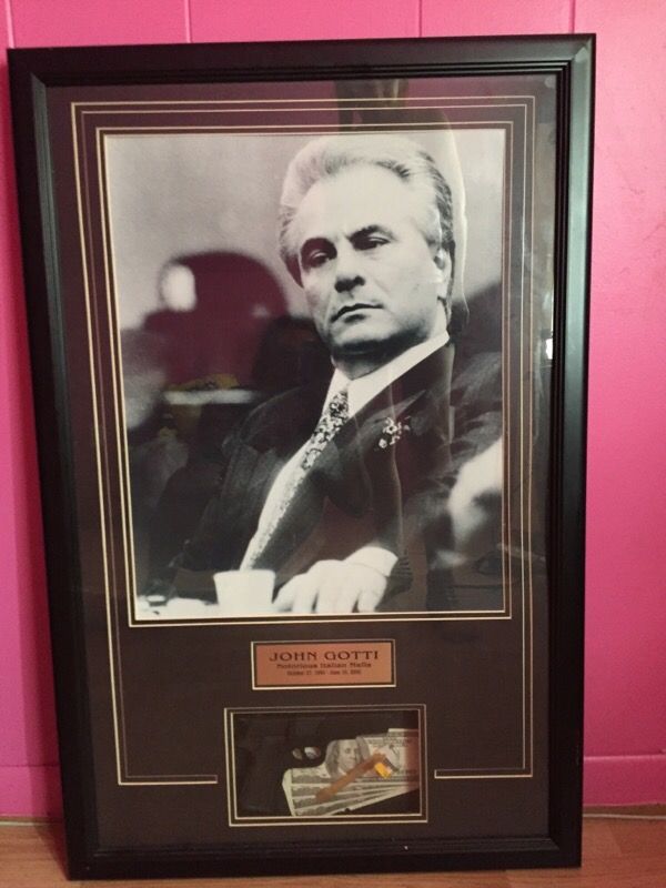 John Gotti Picture Frame For In Northlake Il Offerup John Gotti Picture Frame