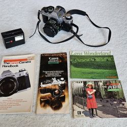 Cannon AE1 Program 35mm Camera And Lenses