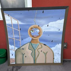 Contemporary Art Hand Painting, Portrait Basquiat  